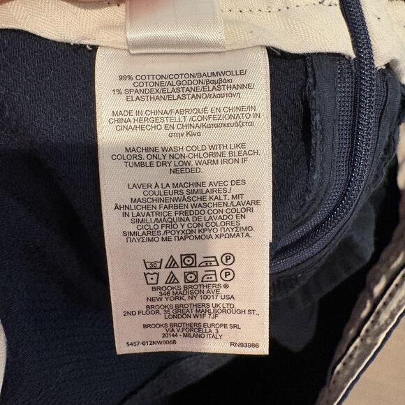 Brooks Brothers Skirt Womens 12 Classic Cotton Blend Stitch Detail Pockets - Picture 12 of 13